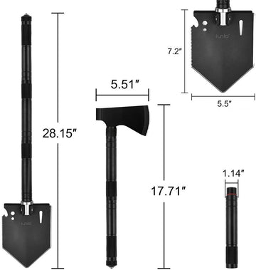 Survival Shovel Multitool with Axe